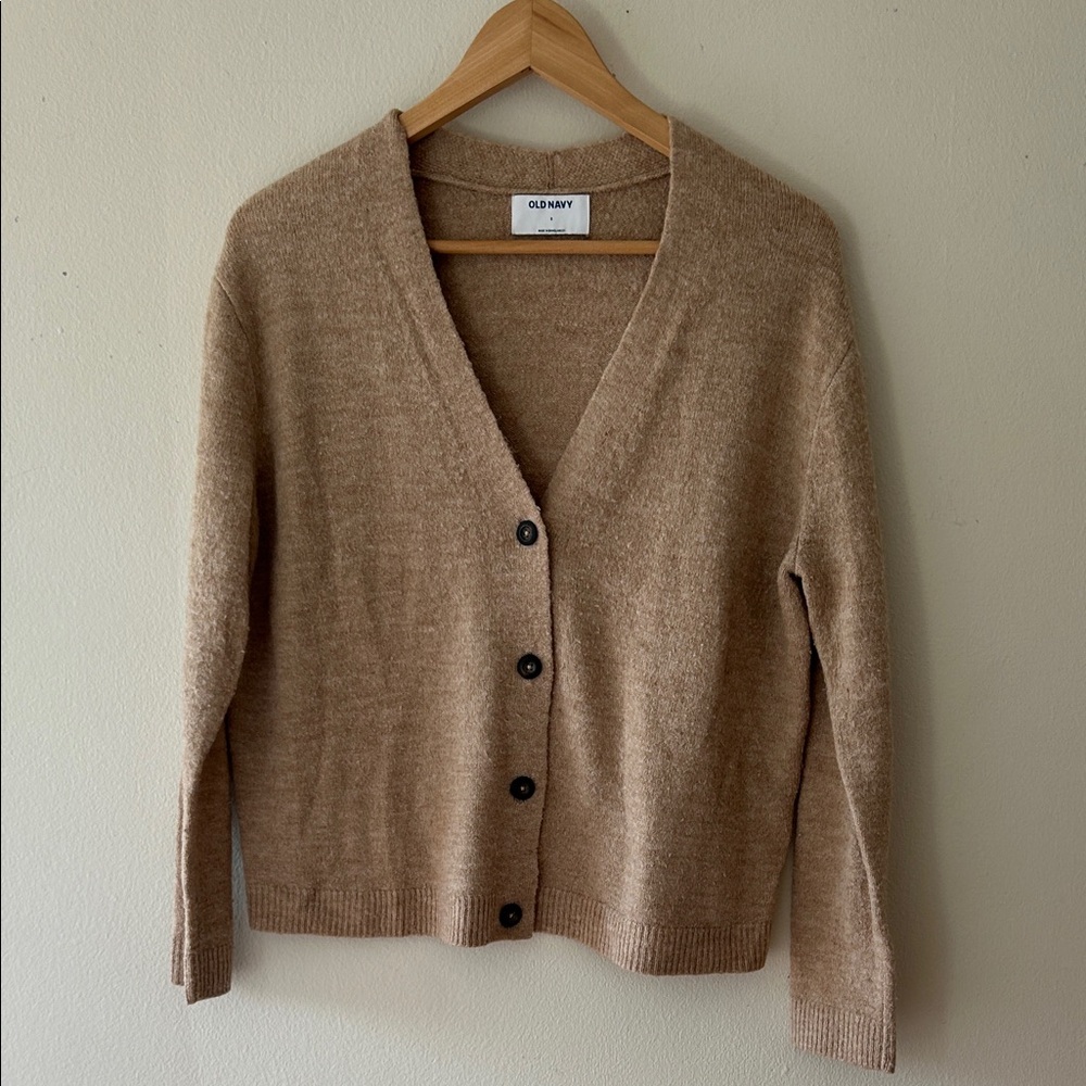 Old Navy Women's Classic Tan Cardigan size small